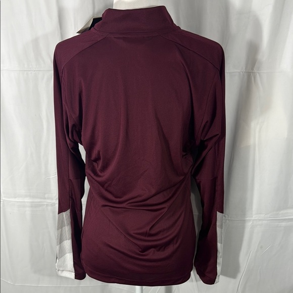 Adidas Maroon Women’s Texas A&M Quarter-Zip Pullover Size Small - Picture 8 of 12